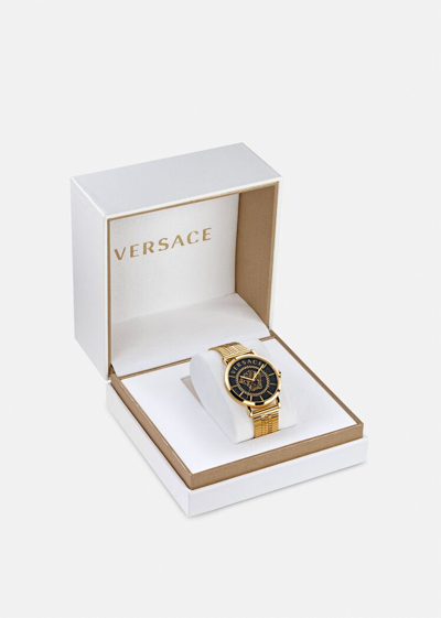 Shop Versace V-essential Watch, Male, Gold, One Size