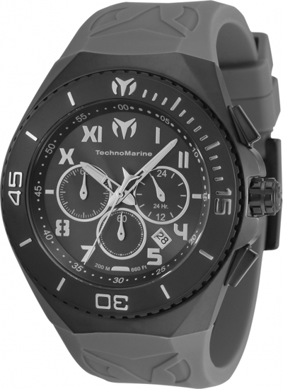 Shop Technomarine Manta Quartz Gunmetal Dial Mens Watch Tm-220022 In Black,grey,gunmetal