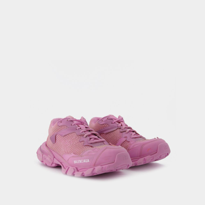 Shop Balenciaga Track.3 Sneakers In Pink