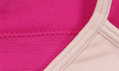Shop Calvin Klein Seamless Soft Crop Bras In Crystal Pink Space Dye/fuschia