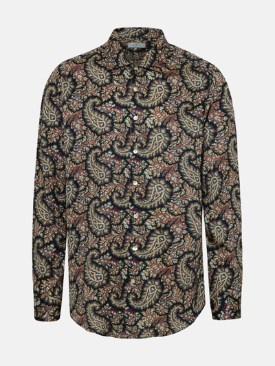 Shop Etro Multicolor Cotton Shirt In Blue