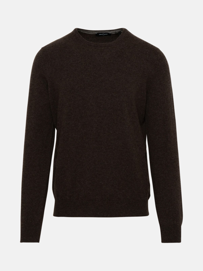 Shop Gran Sasso Brown Cashmere Sweater