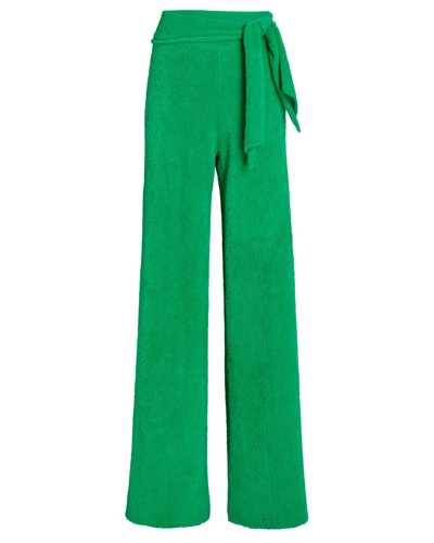 Shop Simon Miller Tasi Tie-waist Knit Pants In Green