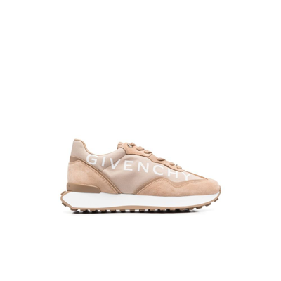 Shop Givenchy Neutral Giv Runner Low-top Suede Sneakers - Men's - Polyester/acetate/rubber/calf Suede In Brown
