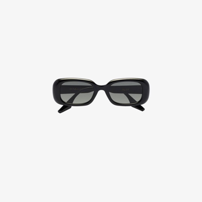 Shop Gentle Monster Black Bliss Rectangular Sunglasses