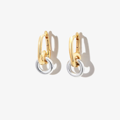 Otiumberg Gold Vermeil Loop Drop Hoop Earrings In Gold