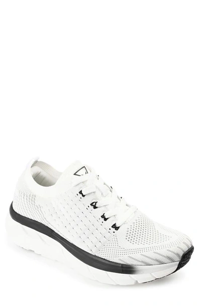Shop Vance Co. Curry Knit Walking Shoe In White