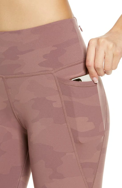 Shop Sweaty Betty Power Pocket Workout Leggings In Pink Tonal Camo Print