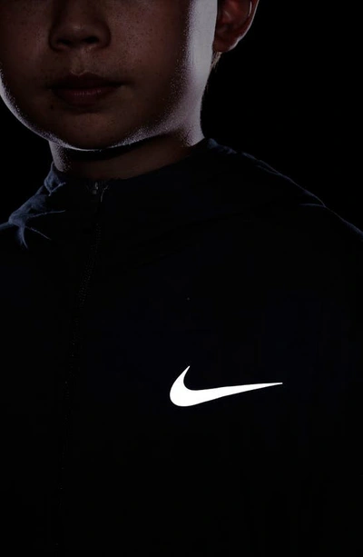 Shop Nike Kids' Dri-fit Zip Training Hoodie In Black