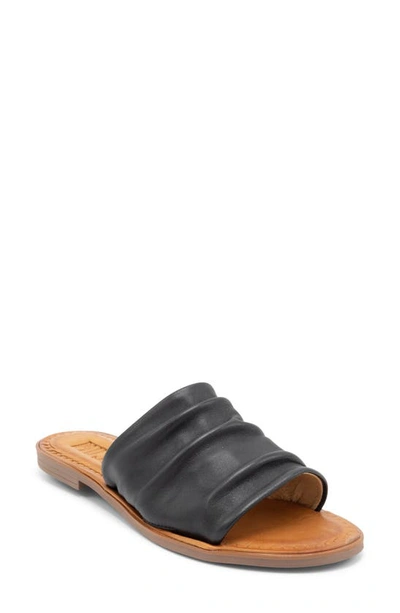 Shop Musse & Cloud Leila Slide Sandal In Black Nappa