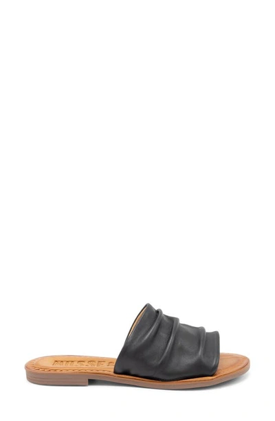 Shop Musse & Cloud Leila Slide Sandal In Black Nappa