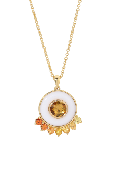 Shop Emily P Wheeler Women's Anna 18k Yellow Gold Tourmaline; Sapphire Necklace