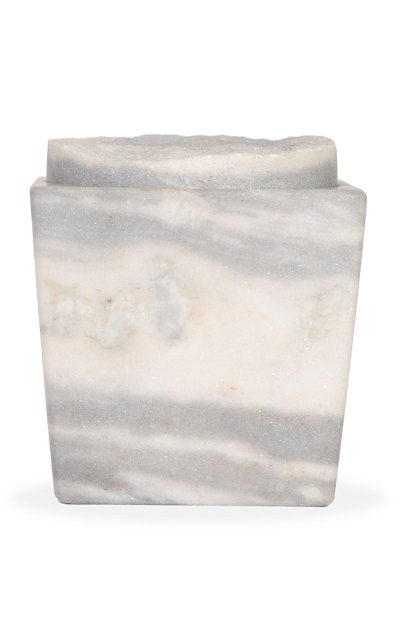 Shop Aina Kari Giove Marble Candle In White