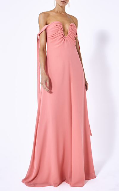 Shop Alexis Women's Dali Off-the-shoulder Maxi Dress In Pink,black