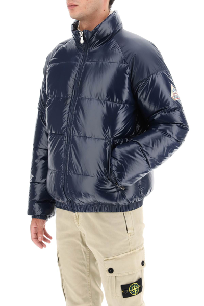 Shop Pyrenex 'vintage Mythic' Short Down Jacket In Blue