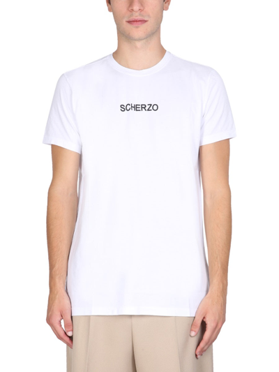Shop Aspesi "scherzo" T-shirt In White