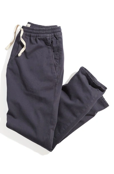 Shop Marine Layer Saturday Drawstring Pants In Faded Black