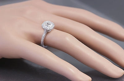 Pre-owned Knr 14k White Gold Asscher Cut Diamond Engagement Ring Bezel 2.25ctw H-vs2 Egl Usa