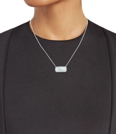 Pre-owned Ippolita Wonderland 925 Rectangular Sliding Pendant Necklace In Mop