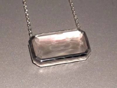 Pre-owned Ippolita Wonderland 925 Rectangular Sliding Pendant Necklace In Mop