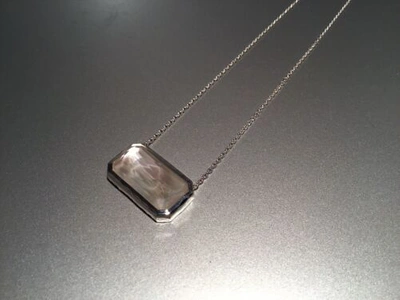 Pre-owned Ippolita Wonderland 925 Rectangular Sliding Pendant Necklace In Mop