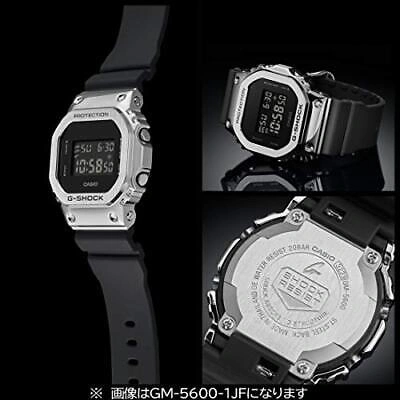 Pre-owned Casio G-shock Gm-5600-1jf Metal Covered Men's Watch All Black Genuine