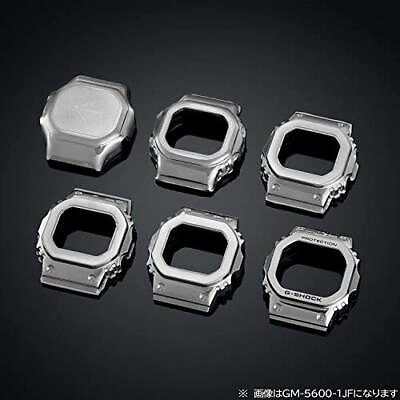 Pre-owned Casio G-shock Gm-5600-1jf Metal Covered Men's Watch All Black Genuine