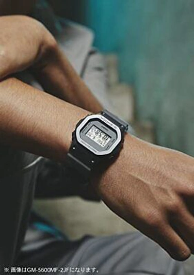 Pre-owned Casio G-shock Gm-5600-1jf Metal Covered Men's Watch All Black Genuine