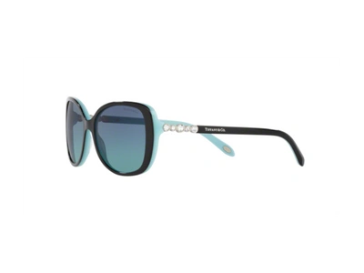 Pre-owned Tiffany & Co Sunglasses Tiffany Tf4121b 80559s Black Blu Gradient In Blue