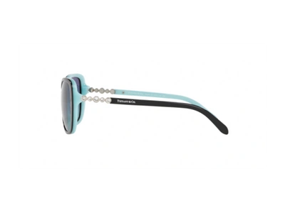 Pre-owned Tiffany & Co Sunglasses Tiffany Tf4121b 80559s Black Blu Gradient In Blue