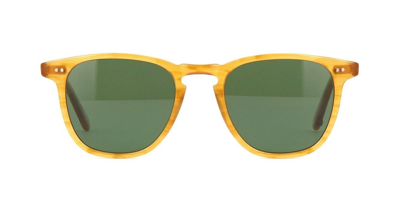 Pre-owned Garrett Leight Brooks Sun Butterscotch/green Polarized (bt/grn) Sunglasses