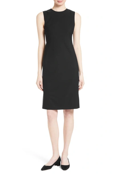 Shop Theory Eano Good Wool Sheath Dress In Black