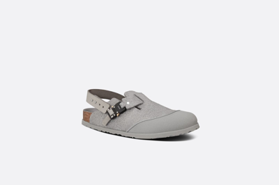 Pre-owned Birkenstock Dior By  Tokyo Mule Gray Felted Wool Sz 41 (8 Us) In Hand