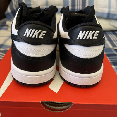Pre-owned Nike Dunk Low White Black Ps Panda Pre School Size 2y Cw1588-100 Kids Dunks | ModeSens