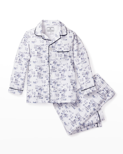 Shop Petite Plume Kid's Winter Vignette Two-piece Pajama Set In White