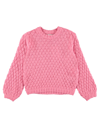 Shop Molo Girl's Gulia Knit Sweater In Petals