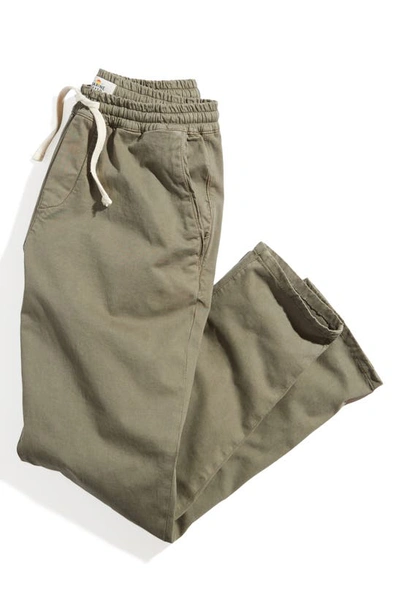 Shop Marine Layer Saturday Drawstring Pants In Deep Lichen