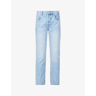 Shop Frame Le Original Straight-leg High-rise Jeans In Zona