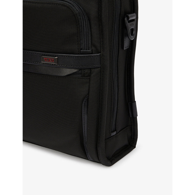 Shop Tumi Portfolio Woven Briefcase In Black
