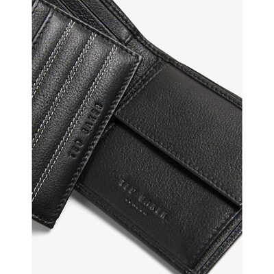 TED BAKER TED BAKER MENS BLACK PLASET LEATHER WALLET AND CARD HOLDER GIFT SET 58634005