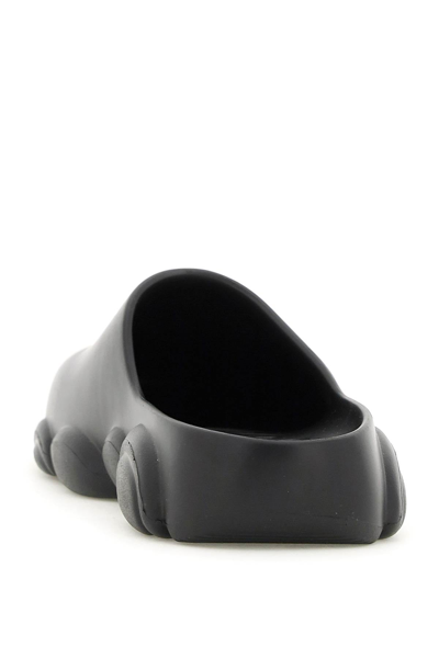Moschino Synthetic Fibers Mules In Black