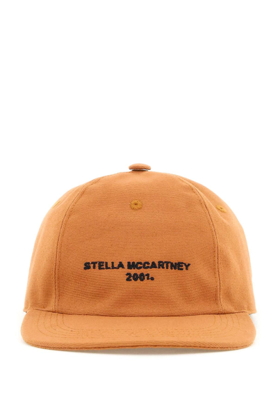 Shop Stella Mccartney Logo Baseball Cap In Brown