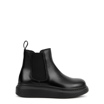 Alexander Mcqueen Kids Black Leather Chelsea Boots | ModeSens