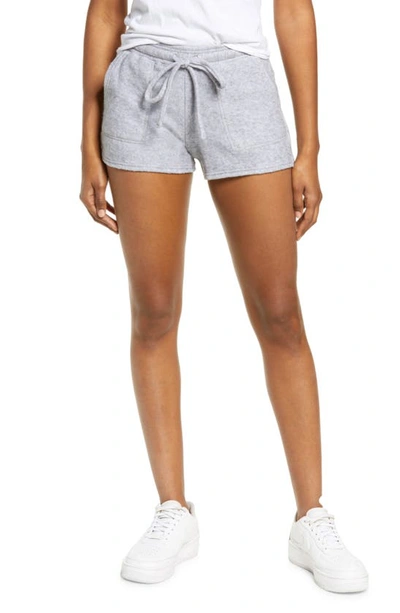 Shop Bella+canvas Sueded Sweat Shorts In Athletic Heather