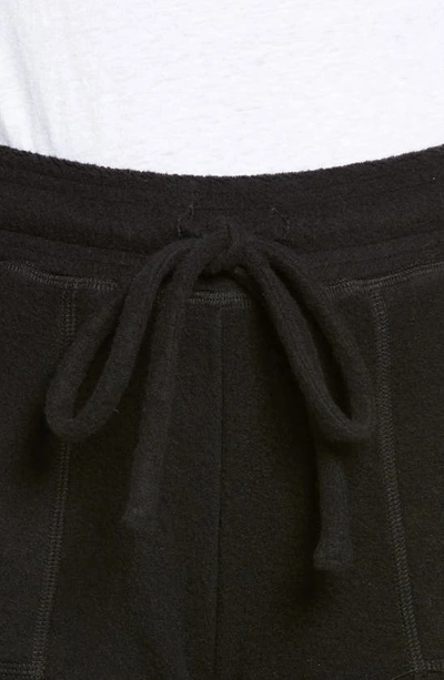 Shop Bella+canvas Sueded Sweat Shorts In Black