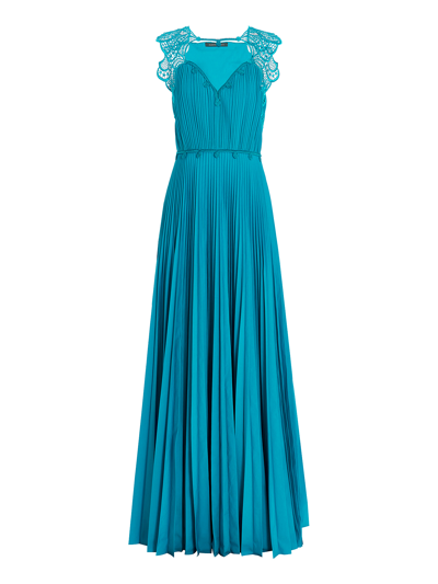 Shop Alberta Ferretti Women's Dresses -  - In Blue Cotton