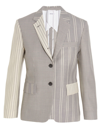 Thom Browne Patchwork Blazer Jacket In Multicolor