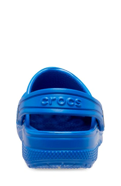Shop Crocs Kids' Classic Clog In Blue Bolt