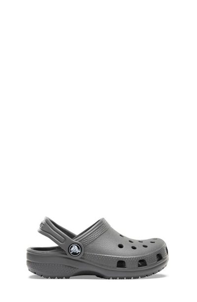 Shop Crocs Kids' Classic Clog In Slate Grey