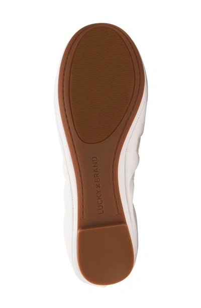 Shop Lucky Brand 'emmie' Flat In Bright White